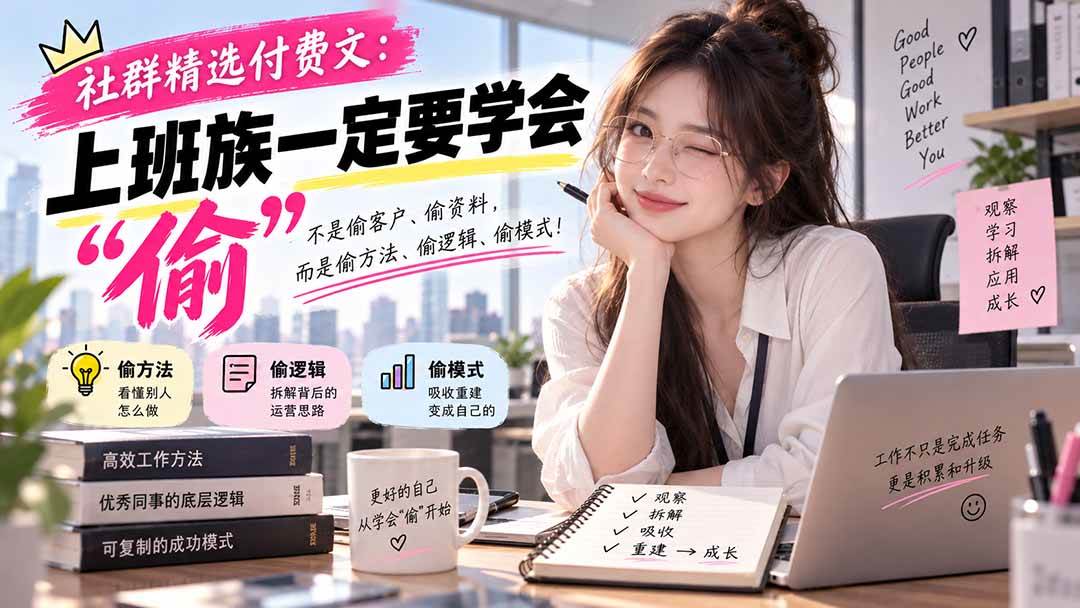 （20423期）社群精选付费文：上班族一定要学会“偷“